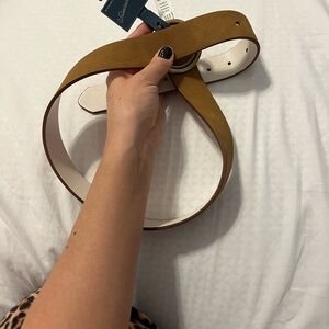 Universal Thread Tan Belt with Gold Buckle